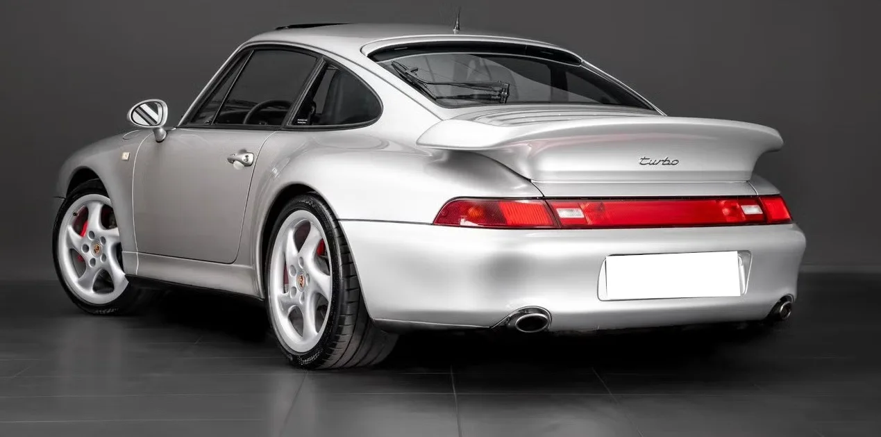 Porsche 911 993 Turbo, vue arrière 3/4